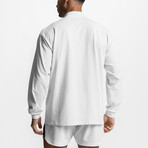 Mock Neck Long Sleeve Shirt // White (M)