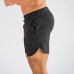 Cody Elastic Waist Shorts // Black (M)
