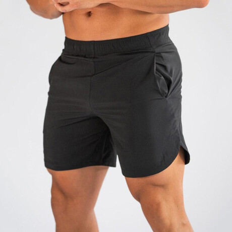 Cody Elastic Waist Shorts // Black (XS)
