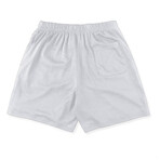 Gabe Basketball Shorts // White (S)