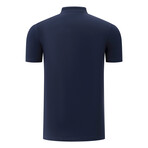 Clay Collarless Polo // Pack of 2 // Dark Blue + Black (Small)