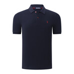 Trent Collared Polo // Pack of 2 // Navy + Blue (Small)