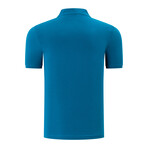 Clay Collarless Polo // Pack of 2 // Turquoise + Black (Small)