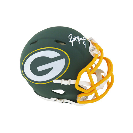 Brett Favre // Signed Green Bay Packers AMP Alternate Series Riddell Speed Mini Helmet