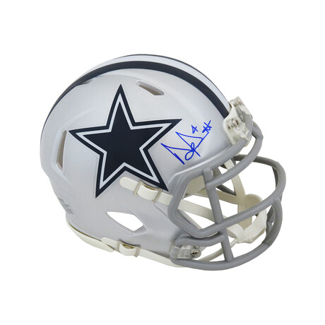 Dak Prescott // Signed Dallas Cowboys Riddell Speed Mini Helmet