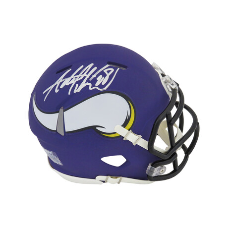 Adrian Peterson // Signed Minnesota Vikings Riddell Speed Mini Helmet