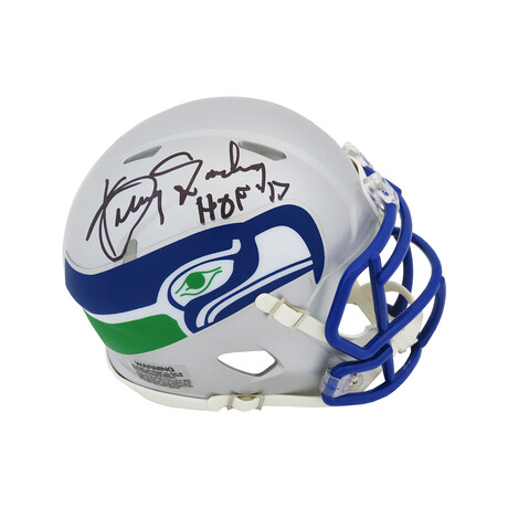 Kenny Easley // Signed Seattle Seahawks Throwback Riddell Speed Mini Helmet w/HOF'17