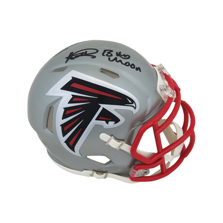Andre Rison // Signed Atlanta Falcons FLASH Riddell Speed Mini Helmet w/Bad Moon