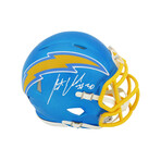 Austin Ekeler // Signed Los Angeles Chargers FLASH Riddell Speed Mini Helmet (White Ink)