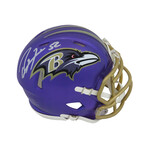 Ray Lewis // Signed Baltimore Ravens FLASH Riddell Speed Mini Helmet