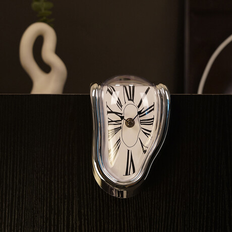 Dali Melting Clock // Silver