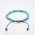 Jean Claude Jewelry // Turquoise Shamballa Beads Bracelet // Aqua