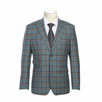 Stereoscopic-Grid Wool Suit // Light Gray (S36X29)