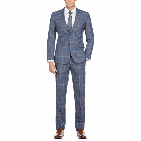 Check Wool Suit // Light Steel Blue (S36X29)