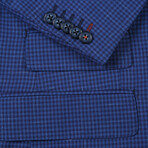 Mini-Check Wool Suit // Blue (S36X29)