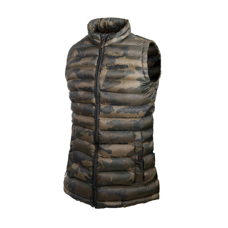 Insulated Puffer Vest // Camouflage (S)
