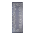Bandana Print Oblong Silk Scarf // Mineral Blue