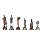 Pewter Golf Chess Set // 15" Board