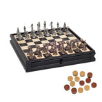 Pewter Golf Chess Set // 15" Board