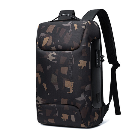 Travel Anti Theft Smart Backpack // Camo