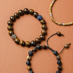 Men's Bronzite Tibetan Bracelet