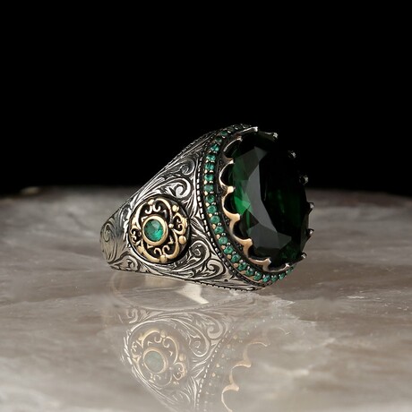 Unique Green Stone Ring (5)