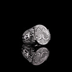 Anubis and Horus Egyptian Coin Ring (7)