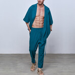 Deluxe Linen Set // Limited Edition // Blue (S)