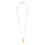 18K Rose Gold Diamond Necklace // 16" // New