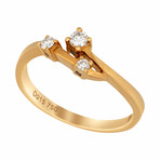 18K Yellow Gold Diamond Ring // Ring Size: 7 // New