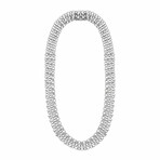 18K White Gold Diamond Necklace // 15" // New