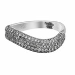 18K White Gold Diamond Ring I // Ring Size: 7 // New