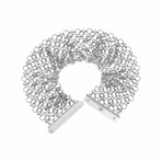 18K White Gold Diamond Bracelet // 7" // New
