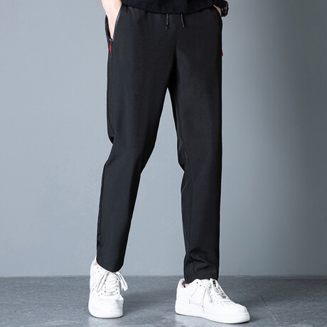 The Track Pant // Straight Fit // Black (M)
