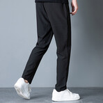 The Track Pant // Straight Fit // Black (XL)