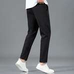 The Track Pant I // Straight Fit // Black (3XL)