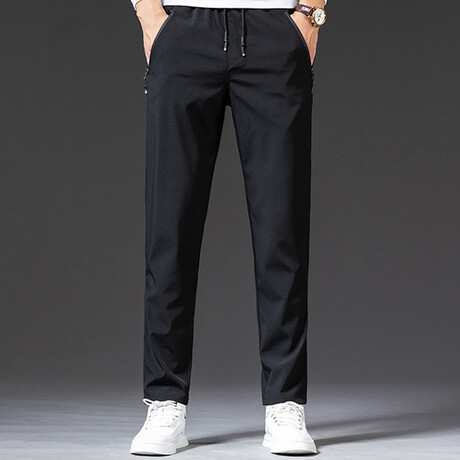 The Track Pant II // Straight Fit // Black (M)