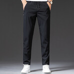 The Track Pant I // Straight Fit // Black (XL)