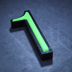 1 // Glow in the Dark House Number // Green