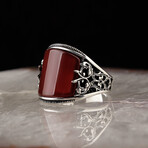 Curved Agate Ring (7.5)