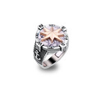 Compass Ring with White Turquoise (8)
