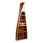 Wooden Canoe Book Shelf