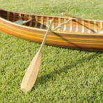 Wooden Canoe With Ribs Curved Bow // Matte Finish // 12 ft