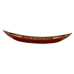 South East Asia Sampan Boat Red Bottom Thuyen Ba La Tam Ban // Display Only