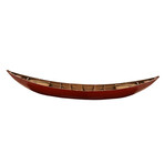 South East Asia Sampan Boat Red Bottom Thuyen Ba La Tam Ban // Display Only