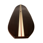 Paddle Board // Dark Painted Wood // Single Fin