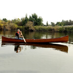 Wooden Canoe with Ribs // 18 ft