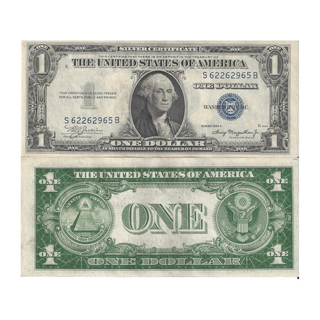 1935 A $ 1 Silver Certificates