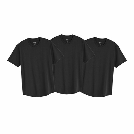 Feel Good Tee 3-Pack // Faded Black (Small)