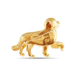 Tiffany & Co. // 18K Yellow Gold Golden Retriever Dog Brooch // Estate